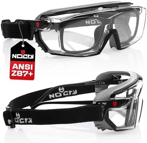 NoCry Anti-Fog Safety Goggles Over Glasses For Men & Women With Soft Gasket