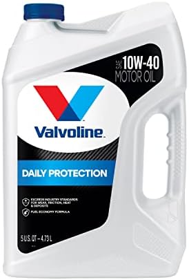 Valvoline Daily Protection SAE 10W-40 Conventional Motor Oil 5 QT, Case of 3