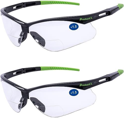 ProtectX Classic Safety Glasses, Anti-Fog Scratch Resistant Lenses