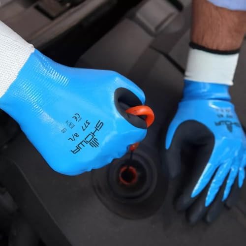 SHOWA 377 General Purpose Gloves, Foam Nitrile, X-Large, 12-Pack