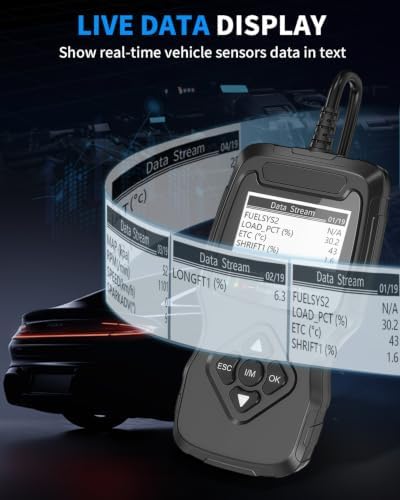 Car OBD2 Scanner, FIRSTOOL OBD2 Scanner Diagnostic Code Reader Tool with I/M Readiness, Battery Tester, Check Engine Light with Reset, OBDII/EOBD Car Diagnostic Scanner for All Vehicles After 1996