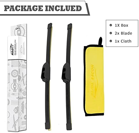 (Pack of 2) Rear Wiper Blade Replacement for Hyundai Elantra GT I30 2013-2017,Jaguar F-PACE 2017-2022,Alfa Romeo Stelvio,E-PACE 2018-2023,Forte 2014-2018 Hatchback,Back Windshield Window Accessories