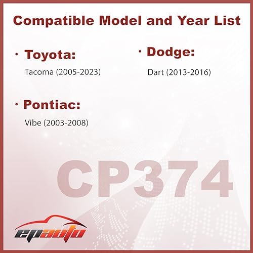 EPAuto CP374 (CF10374) Cabin Air Filter Replacement for Toyota