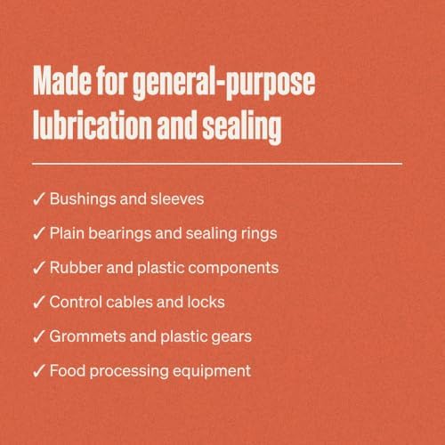 Super Lube Silicone Lubricating Grease w/Syncolon - Waterproof, All Purpose, Food-Grade Grease - Rust Protection - Automotive & Industrial Use - Translucent White - Cartridge - 14.1 oz (92150)