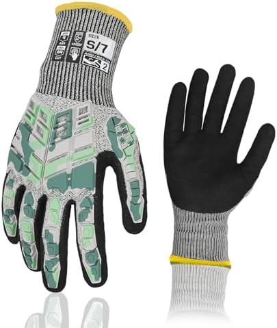 Safety Work Gloves, Impact Gloves for Men Women, Cut Resistant