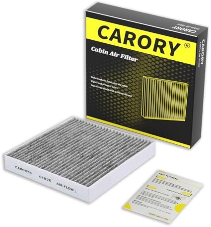 Cabin Air Filter w/Activated Carbon for Hyundai, Kia, Genesis - Tucson, Elantra, Santa Fe, Santa Cruz, Sportage, Sorento, Sonata, Ioniq 5, Ioniq 6, K5, Elantra N, Niro, EV6, EV9, GV60, CF820
