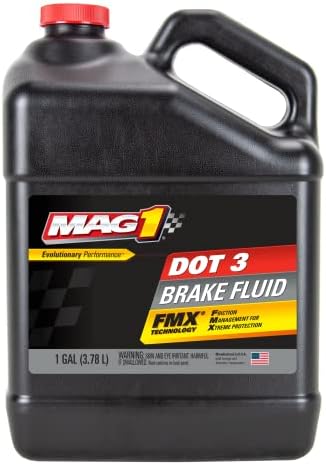 Mag 1 00121 DOT3 Brake Fluid - 1 Gallon (Pack of 3)