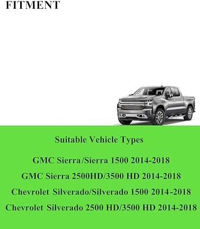 2 Wiper Blades Replacement for Chevrolet Silverado/GMC Sierra 2014-2018