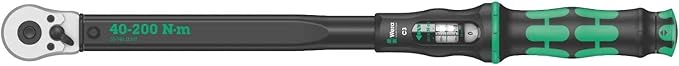 Wera Torque Wrench & Ratchet Set - 5075622001 1/2" Drive 40-200 Nm Torque Wrench, 05004016001 28 Pc 1/4" Drive Metric Ratchet Set