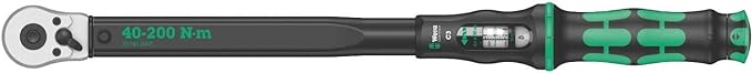 Wera Torque Wrench & Ratchet Extension Bundle - 50-200 Nm 1/2" Drive Wrench, 1/2" x 125mm Extension