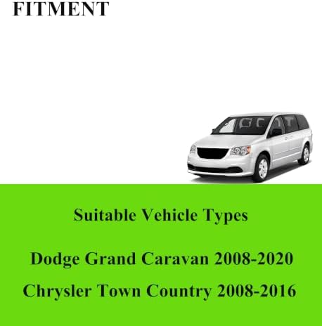 3 Wipers for Dodge Grand Caravan 2008-2020/Chrysler Town & Country 08-16