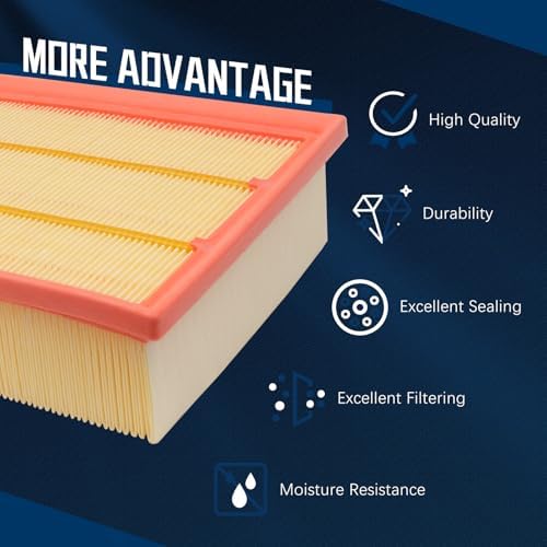 Engine Air Filter Compatible With 2018-2024 Jeep Wrangler 2.0L/3.6L 2020-2024 Jeep Gladiator 3.6L 68257030AA 68257030aa