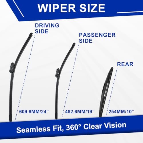 KAIYI 3 Windshield wipers Compatible with Honda CR-V 2023-2025