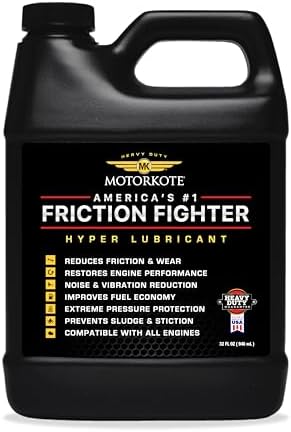Motorkote MK-HL32-06 Heavy Duty Hyper Lubricant Engine Treatment, 32-Ounce, Single, Black