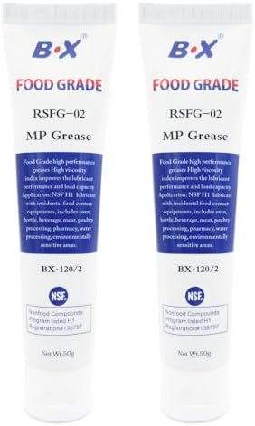 BX Food Grade Grease 1.7 oz 2 Pack - Coffee Machine Lubricant Care and Maintenance for All Espresso and Coffee Makers