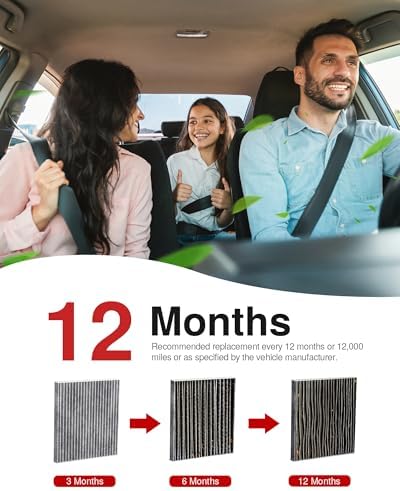 Puroma Cabin Air Filter Activated Carbon for CF11671 6090C Jeep Mazda CX-7