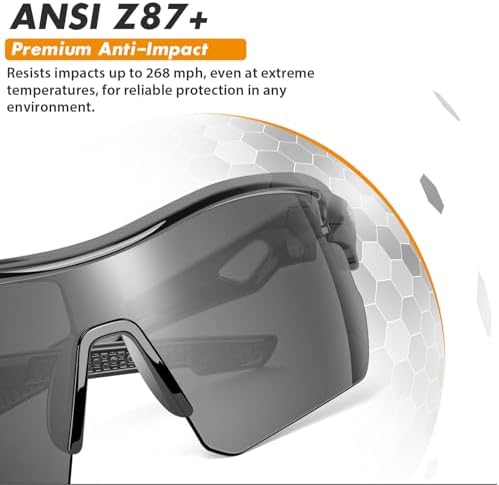 12 Pack Safety Glasses for Men, ANSI Z87.1 & UV Protective Eyewear
