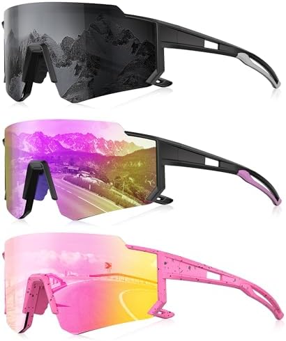 Sports Polarized Sunglasses Men Women for Running Baseball Hiking