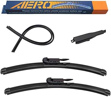 AERO Avenger 26"+22" Premium All-Season Windshield Wiper Blades with Extra Refills OEM Replacement for Toyota Sequoia 2016-2008 (Set of 2)