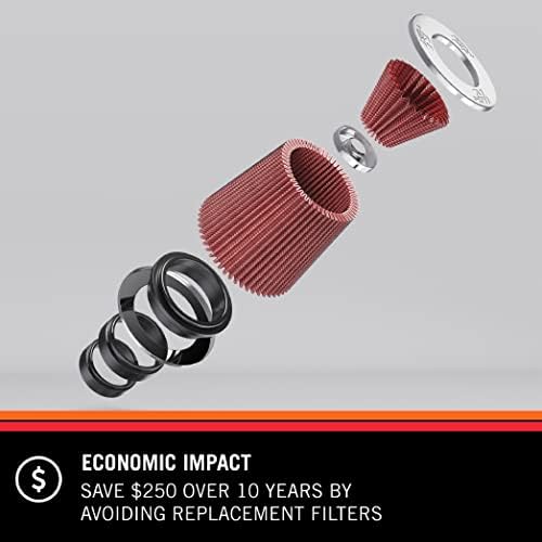 K&N Vent Air Filter/Breather: High Performance, Premium, Washable, Replacement Engine Filter: Filter Height: 1.5 in, Flange Length: 0.875 in, Shape: Breather, 62-1030