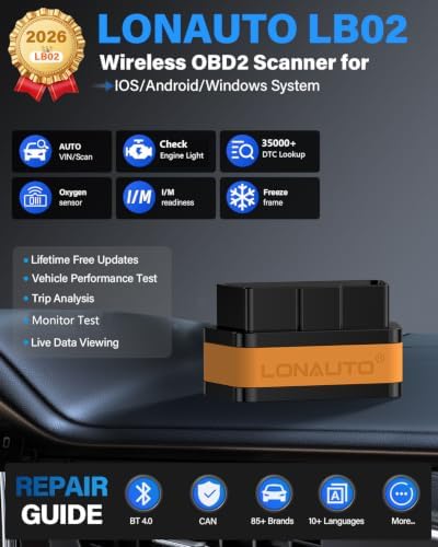 Bluetooth OBD2 Scanner Wireless Car Diagnostic Tool for iOS & Android