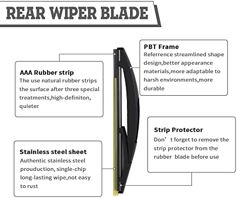 Rear Windshield Wiper Arm & Blade for Toyota Corolla IM 2017-2018
