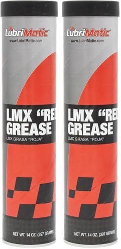LubriMatic 11390 LMX Red High Performance Grease - 14 Ounce Cartridge (Pack of 2)