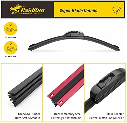 Rear Wiper Blade, 13 inch Rear Windshield Wiper Blades Replacement for Honda CRV 2012-2016 Back Windshield Wiper(313)
