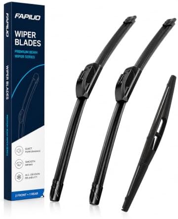 26"+15"+10" Front and Rear Windshield Wiper Blades Replacement for Mazda CX-50 2023-2025, J-Hook/U-Hook (Set of 3)