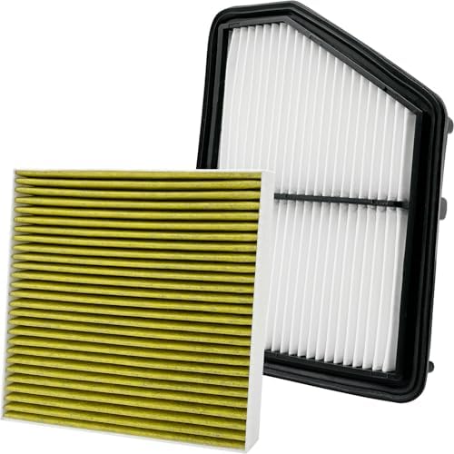 Capume 2PCS Cabin Engine Air Filter Kits JM802 JM2205 Fits for 2017-2026 CIVIC 2.0L, 2023-2026 HR-V HRV 2.0L, Replacement for CF11182, CA12051, 17220-5BA-A00, 80292-TF0-G01