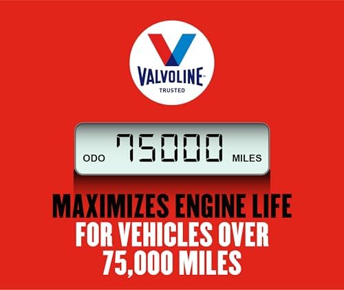 Valvoline High Mileage with MaxLife Technology 5W-30 Synthetic Blend Motor Oil 1 Quart