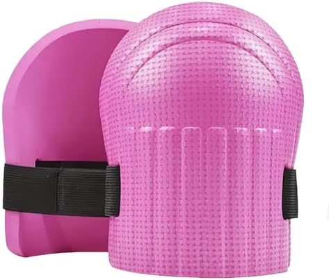 SUJAYU Gardening Knee Pads for Women, Soft Foam Knee Pads for Men Construction, Work Knee Pad for Men Women, Rodilleras Para Roofing Rodilleras Para Trabajo (Pink)
