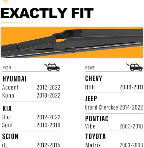 AUTOBOO 11" Rear Windshield Wiper Blade Replacement for Jeep Grand Cherokee