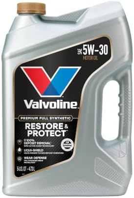 Valvoline Restore & Protect Full Synthetic 5W-30 Motor Oil 5 QT, Case of 3