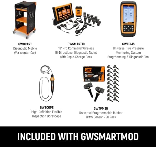 GEARWRENCH 5 Piece Automotive Diagnostic Set with Cart | GWSMARTMOD