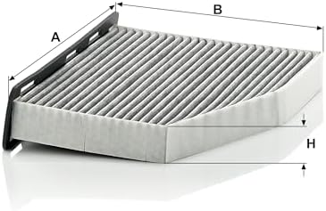 Mann-Filter CUK 2939 Cabin Filter With Activated Charcoal for select Audi/Volkswagen models