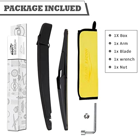 Rear Wiper Arm & Blade Kit for Nissan Rogue 2006-2013 Juke 2011-2016