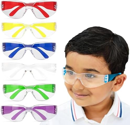 BISON LIFE Kids Safety Glasses, Anti Scratch Protective Eyewear, ANSI Z87.1