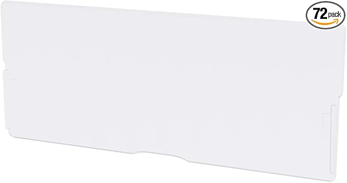 Akro-Mils 40717 Length Dividers for Plastic Storage Hardware and Craft Cabinet Large Drawers, 6 count Clear (Pack of 12)