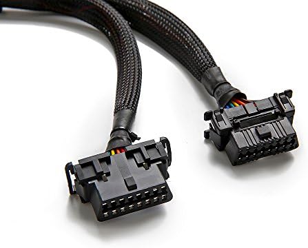 bbfly-B6 OBD2 Splitter OBDII Extension Cable Adapter (1FT/30CM) (5Pack)