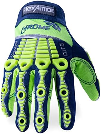 HexArmor Cut-Resistant Impact Protection Work Gloves | Chrome Series® 4027 | Medium