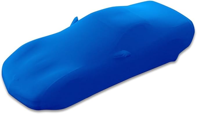 SR1 USA C4 Corvette Indoor Car Cover - Custom Fit Ultraguard Stretch Satin - The Ultimate High End Fit with Storage Bag for 1984-1996 C4, Z51, GS, ZR1 Convertible, Hardtop Corvettes (Blue)