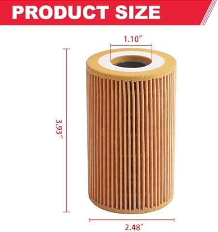 2Pcs Oil Filter Fit for VW Passat 2.0L L4 Diesel TDi Engine HU7008Z