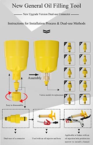 Bicycle Hydraulic Disc Brake Oil Bleed Kit for All Brakes Shimano,SRAM,AVID,TEKTRO,MAGURA,Hayes,Bike Brake Repair Tool
