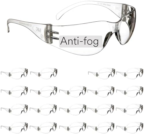 3M Safety Glasses, Virtua, Clear Lens, Clear Frame, ANSI Z87