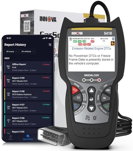 Innova 5410 All-System OBD2 Scanner Diagnostic Tool for Cars & Trucks – Automotive Scan Tools for Engine, ABS, SRS & Transmission, Bluetooth Compatible with America's Top Car Repair App