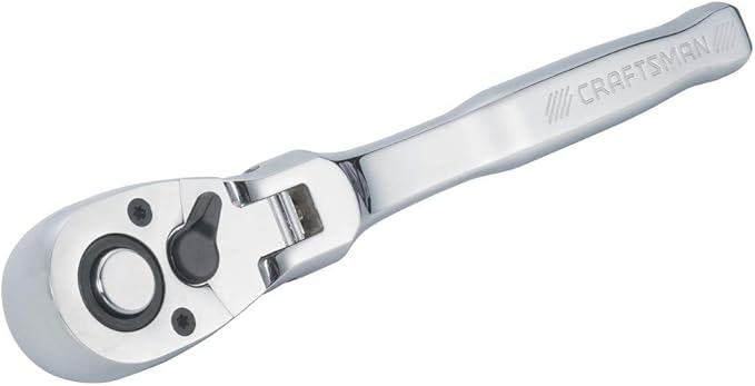 CRAFTSMAN Flex Head Ratchet, Pear Head, SAE, 72-Tooth, 1/2-Inch (CMMT99429)