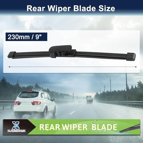 X AUTOHAUX 230mm Rear Wiper Blade for Hyundai Veloster 2011-2018 Replace 988112V000