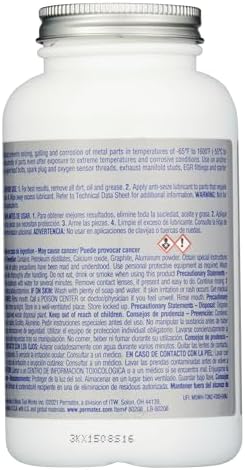 Permatex 80208 Anti-Seize Lubricant with Brush Top Bottle, 16 oz., Silver