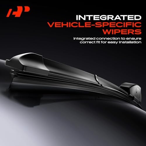 A-Premium 20"+18"+15" Windshield Wiper Blades with Wear Indicator & Towel